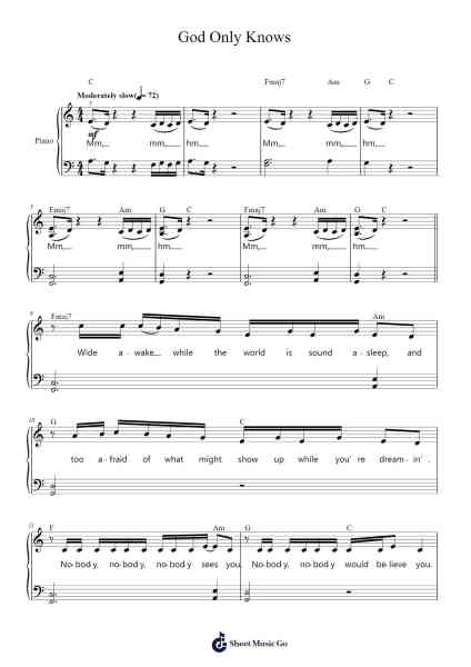 God Only Knows Sheet Music by for KING & COUNTRY-Arr.Gasgreve Ausnal