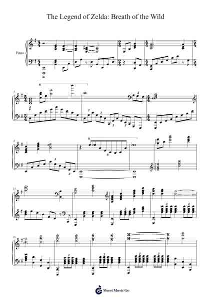 The Legend of Zelda: Breath of the Wild Sheet Music by Manaka Kataoka-Arr.Wildeh Francesgrace