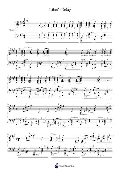 Libet's Delay Sheet Music by The Caretaker-Arr.Sanprice