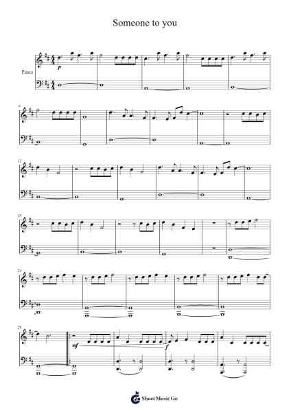 Someone to you Sheet Music by Banners-Arr.Bryceny