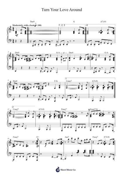 Turn Your Love Around Sheet Music by George Benson-Arr.Consclife Gosden