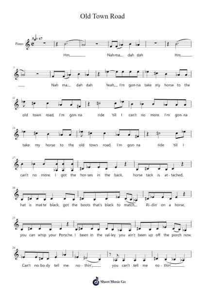 Old Town Road Sheet Music by Lil Nas X-Arr.Fieldbing