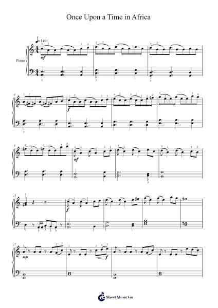 Once Upon a Time in Africa Sheet Music by Hans Zimmer-Arr.Derlian Sumeo