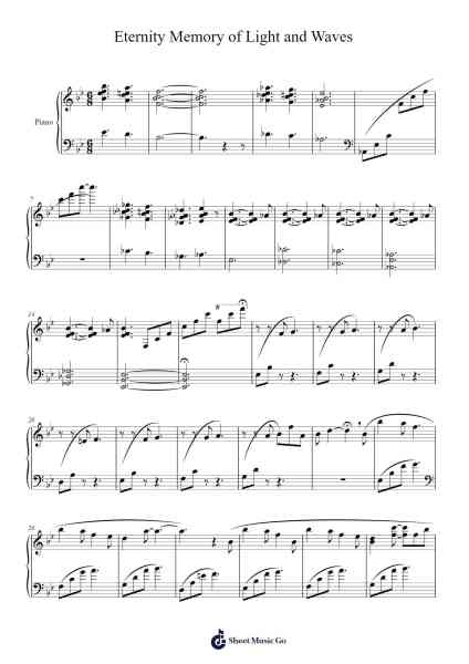 Eternity Memory of Light and Waves Sheet Music by Noriko Matsueda/Takahito Eguchi-Arr.Wildmy
