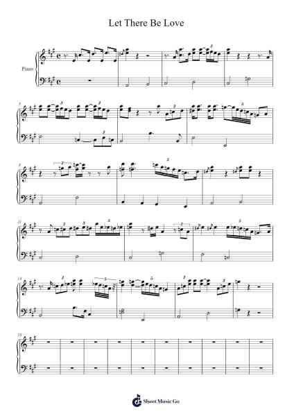 Let There Be Love Musica per pianoforte di undefined - Arr.Wilhelker Croftsdrew