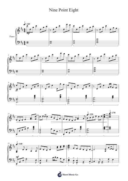 Nine Point Eight Sheet Music by undefined-Arr.Blairbart