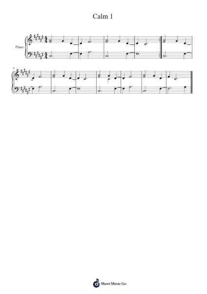Minecraft - Volume Alpha: Calm 1 Sheet Music by undefined-Arr.Shamens Xedric