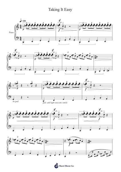 Taking It Easy Sheet Music by William Gillock-Arr.Borglass