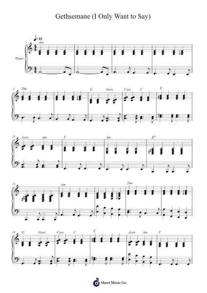 Gethsemane (I Only Want to Say) Sheet Music by Andrew Lloyd Webber-Arr.Mattvey Chilrick