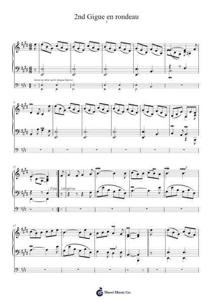 Suite in E Minor: IV. Gigue en Rondeau Sheet Music by Jean-Philippe Rameau-Arr.Zoeliot Maugpe