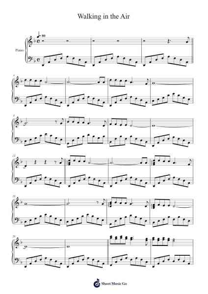 Walking in the Air Sheet Music by Howard Blake-Arr.Ldad Jeanvan