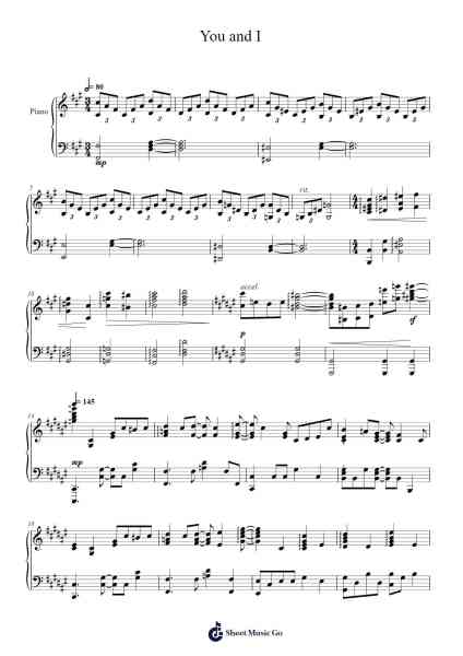 You and I Sheet Music by IU-Arr.Maudfox Mikejames