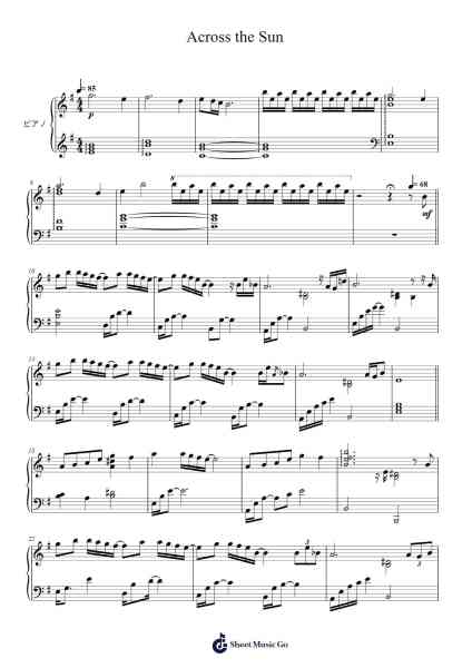 Across the Sun Sheet Music by Keiko Matsui-Arr.Ripiers