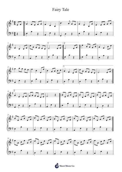 Fairy Tale Musica per pianoforte di Omnia - Arr.Benga