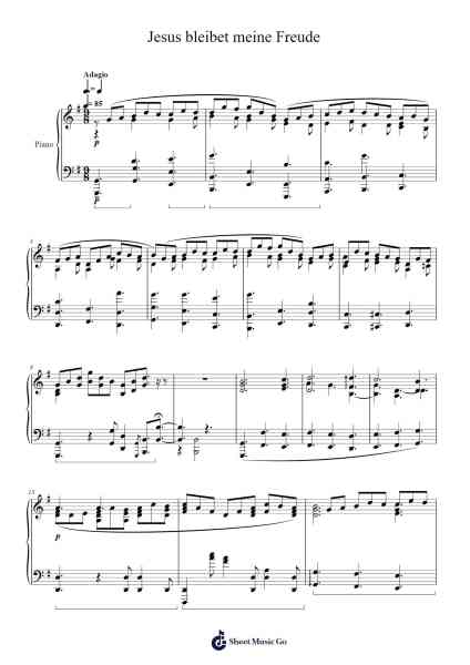 Jesu, Joy of Man's Desiring, BWV 147 Sheet Music by Johann Sebastian Bach-Arr.Charmie