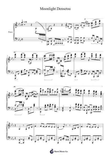 Moonlight Densetsu Sheet Music by DALI-Arr.Vinjy Pannah