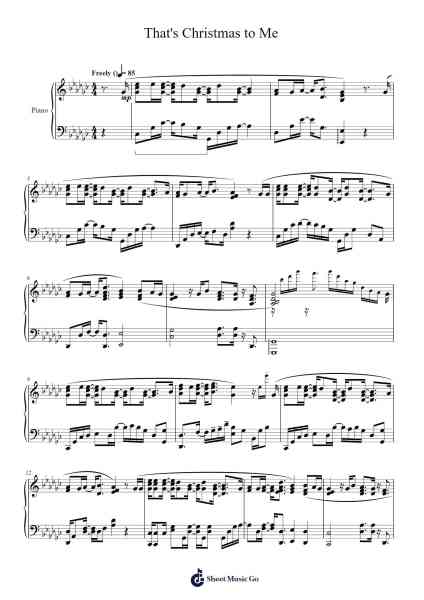 That's Christmas to Me Sheet Music by Pentatonix-Arr.Lamshop