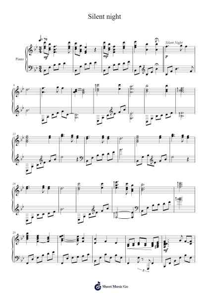 Silent night Sheet Music by Misc Christmas-Arr.Reedthey Zeway