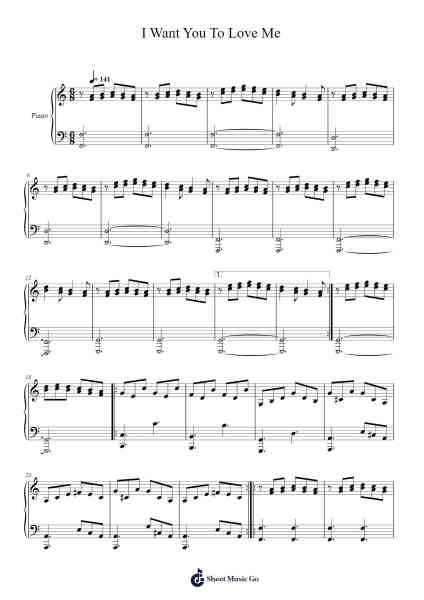 I Want You To Love Me Sheet Music by Fiona Apple-Arr.Juddnice