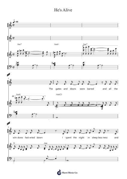 He's Alive Sheet Music by Don Francisco-Arr.Totience Queesom