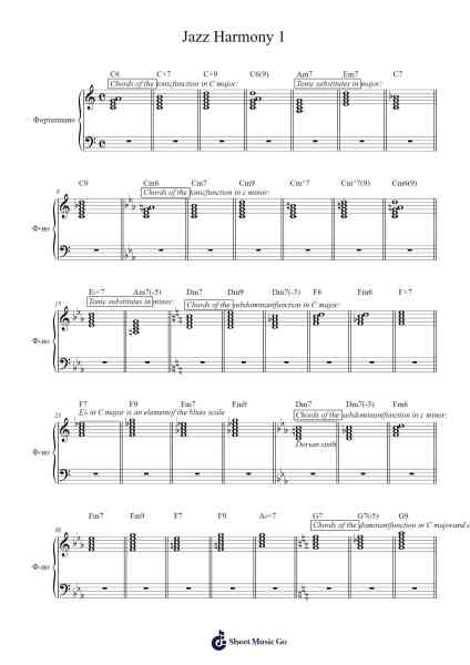 Jazz Harmony 1 Sheet Music by Yuri Chugunov-Arr.Narion