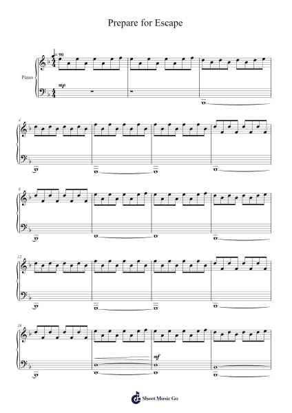 Prepare for Escape Sheet Music by undefined-Arr.Xanbrowne