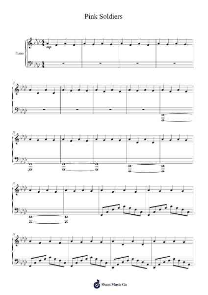 Pink Soldiers Sheet Music by Jung Jae-il-Arr.Louiefie
