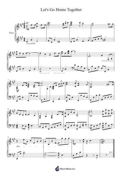 Closure - Let's Go Home Together - Pokémon Scarlet & Violet Sheet Music by Junichi Masuda-Arr.Gailgale