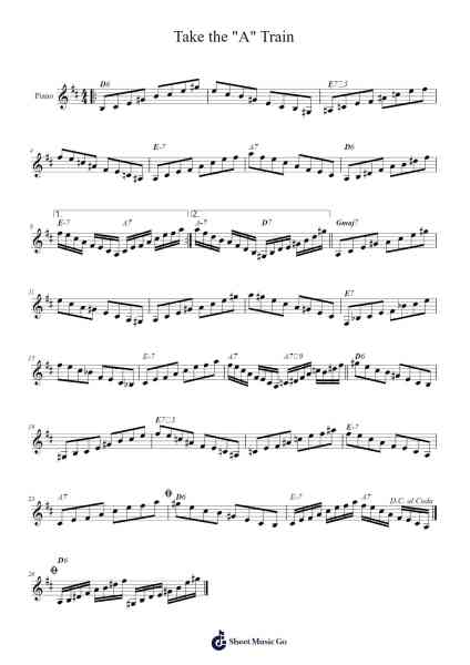Take the "A" Train Sheet Music by Chelsea Darrow-Arr.Wrightac Phimaud