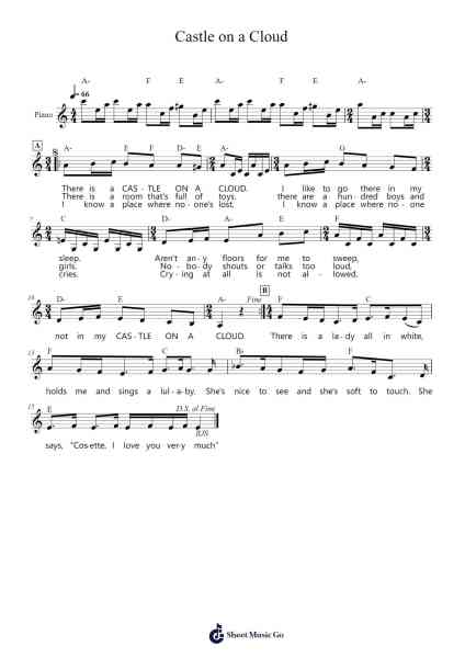 Castle On A Cloud Sheet Music by Claude-Michel Schönberg-Arr.Sufe Hodnions