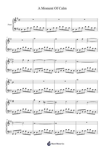 A Moment Of Calm Sheet Music by Jonathan Morali-Arr.Jusmens