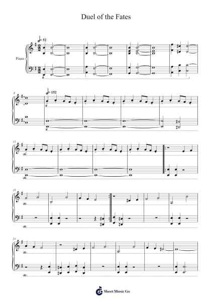 Duel of the Fates Sheet Music by undefined-Arr.Daibitt