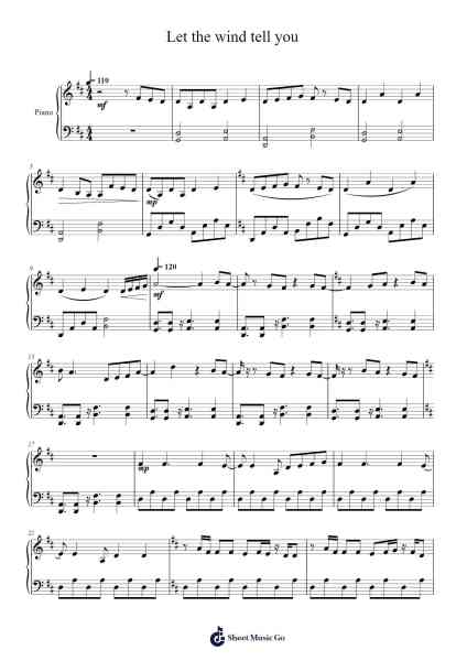 Let the wind tell you Sheet Music by chilichill-Arr.Billel Samry