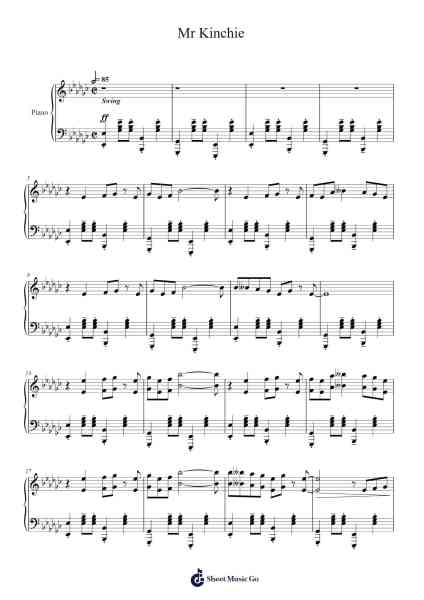 Mr Kinchie Sheet Music by bugwrld-Arr.Toutpeg