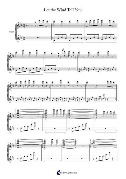 Let The Wind Tell You Sheet Music by chilichill-Arr.Fastjean