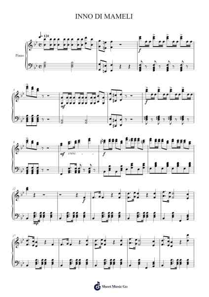 INNO DI MAMELI Sheet Music by Luca Miranda-Arr.Thadean Chilridge