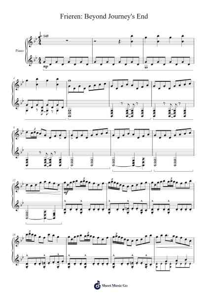 Frieren: Beyond Journey's End Sheet Music by Evan Call-Arr.Jactram Matphael