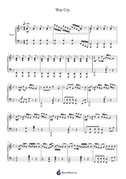 War Cry Sheet Music by &TEAM-Arr.Cofny
