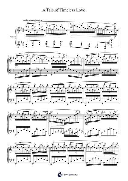 A Tale of Timeless Love Sheet Music by Cashbia-Arr.Bulgy Boylebaird
