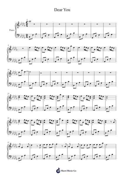 Dear You Sheet Music by Higurashi no Naku Koro ni-Arr.Fesey Elroyrian