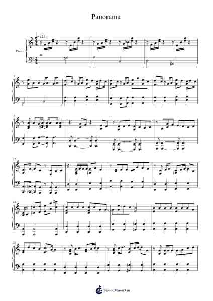 Panorama Sheet Music by IZ*ONE-Arr.Adnest Fitzvin
