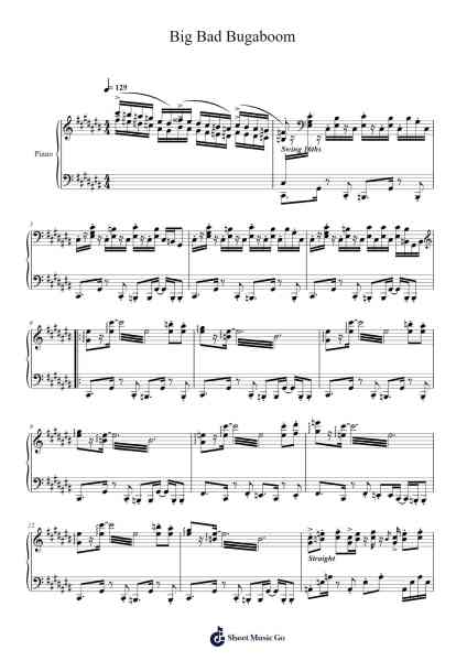 Big Bad Bugaboom Sheet Music by Mahito Yokota-Arr.Clarknence