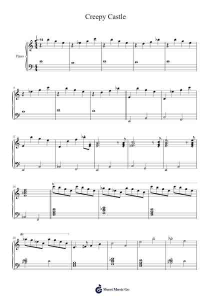 Creepy Castle Sheet Music by Grant Kirkhope/Eveline Fischer-Arr.Hornwald