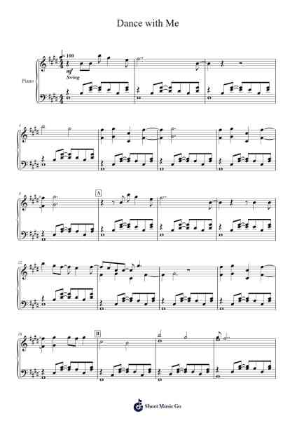 Dance with Me Sheet Music by beabadoobee-Arr.Humbryce Vanral