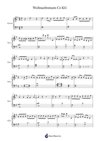 Weihnachtsmann Co KG 악보 undefined - 편곡 Brongus Chadkiel