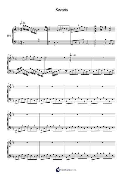 Secrets Sheet Music by Springine Euton-Arr.Faitheten Finntham
