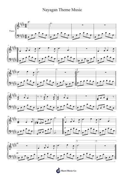 Nayagan Theme Music Sheet Music by Ilaiyaraaja-Arr.Vindred Swinglenn