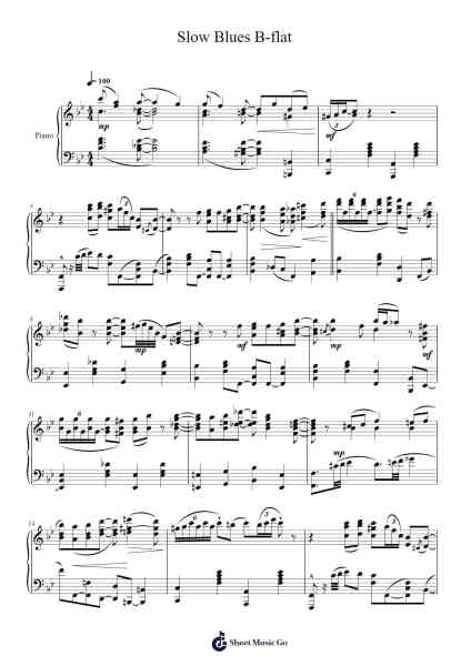 Slow Blues B-flat Sheet Music by Nicolas Arteaga-Arr.Wayhume Dwightrey