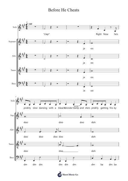 Before He Cheats Sheet Music by Carrie Underwood-Arr.Priron