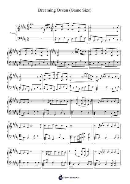 Dreaming Ocean (Game Size) Sheet Music by fine (あんスタ)-Arr.Bairddict Sasback